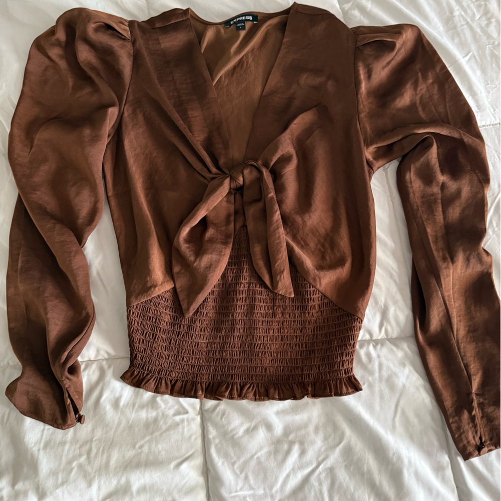 Express Chocolate Brown Blouse